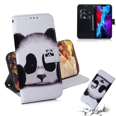 Peňaženkové kožené puzdro na iPhone 12 Mini - Panda