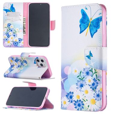 Peňaženkové kožené puzdro na iPhone 12 Pro Max - Butterfly Love