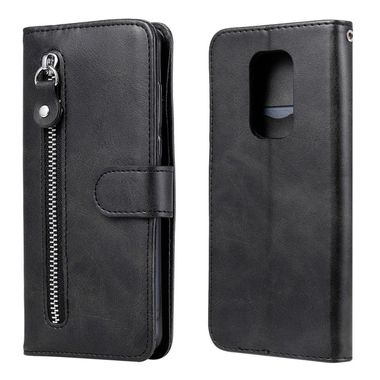 Peňaženkové kožené puzdro na Motorola Moto G9 PLay / E7 Plus - Zipps / Čierna