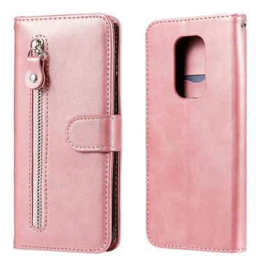 Peňaženkové kožené puzdro na Motorola Moto G9 PLay / E7 Plus - Zipps /Ružová