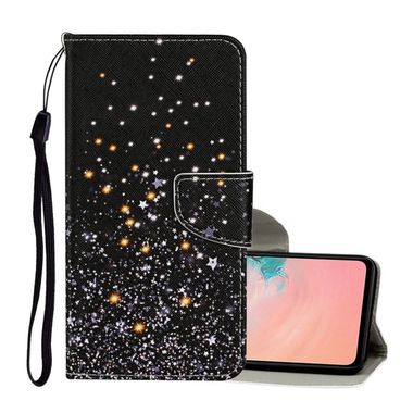 Peňaženkové kožené puzdro na Samsung Galaxy A02s - Black Background Pentagram