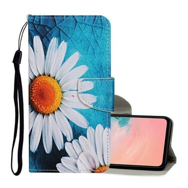Peňaženkové kožené puzdro na Samsung Galaxy A02s - Chrysanthemum