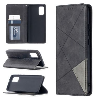 Peňaženkové kožené puzdro na Samsung Galaxy A02s - Čierna