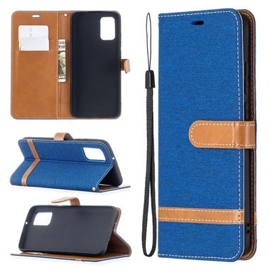 Peňaženkové kožené puzdro na Samsung Galaxy A02s - Royal Blue