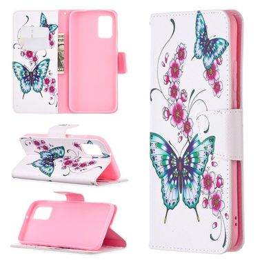 Peňaženkové kožené puzdro na Samsung Galaxy A02s - Two Butterflies