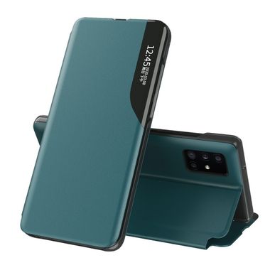 Peňaženkové kožené puzdro na Samsung Galaxy A02s - Zelená