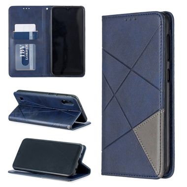 Peňaženkové kožené puzdro na Samsung Galaxy A10 - Modrý