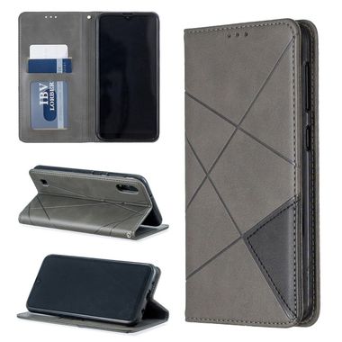 Peňaženkové kožené puzdro na Samsung Galaxy A10 - Šedý