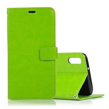 Peňaženkové kožené puzdro na Samsung Galaxy A10 - Zelená