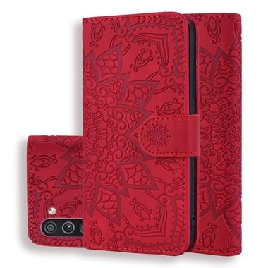 Peňaženkové kožené puzdro na Samsung Galaxy A11 / M11 - Červená