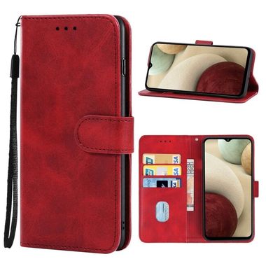 Peňaženkové kožené puzdro na Samsung Galaxy A13 - Červená
