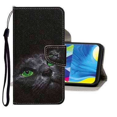 Peňaženkové Kožené puzdro na Samsung Galaxy A20e - Cartoon Cat