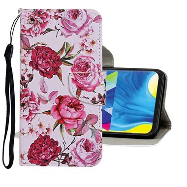Peňaženkové kožené puzdro na Samsung Galaxy A21s - Rose