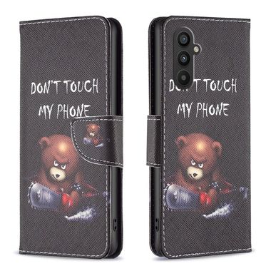 Peňaženkové kožené puzdro na Samsung Galaxy A25 5G - Bear