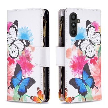 Peňaženkové kožené puzdro na Samsung Galaxy A25 5G - Two Butterflies