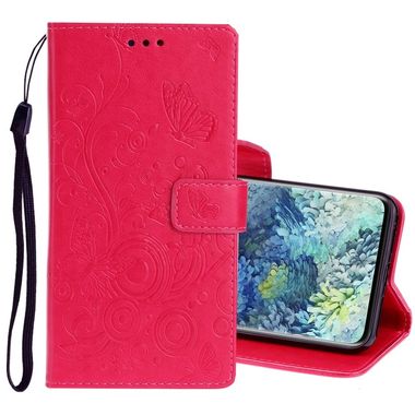Peňaženkové kožené puzdro na Samsung Galaxy A31 - Červený