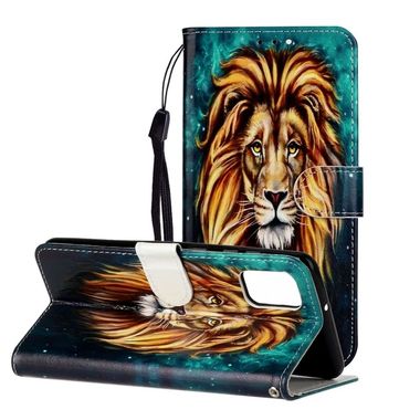 Peňaženkové kožené puzdro na Samsung Galaxy A31 - Lion