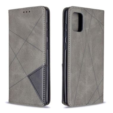 Peňaženkové kožené puzdro na Samsung Galaxy A31 - Šedý