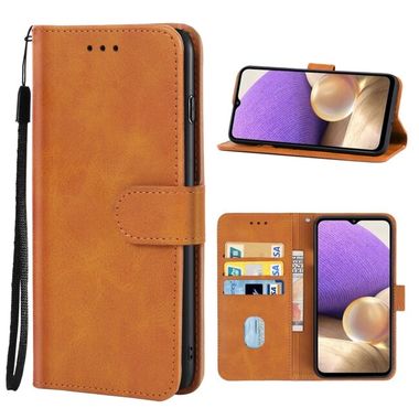 Peňaženkové kožené puzdro na Samsung Galaxy A33 5G - Hnedá