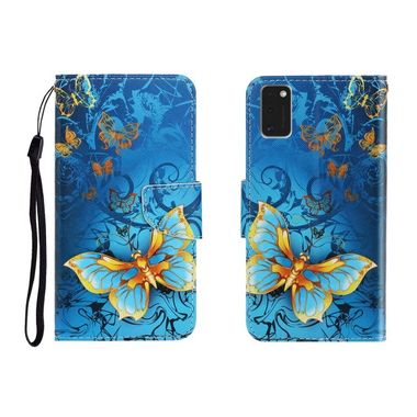 Peňaženkové kožené puzdro na Samsung Galaxy A41 - Jade Butterfly