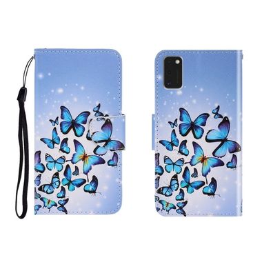 Peňaženkové kožené puzdro na Samsung Galaxy A41 - Many Butterflies