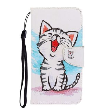 Peňaženkové kožené puzdro na Samsung Galaxy A41 - Red Mouth Cat