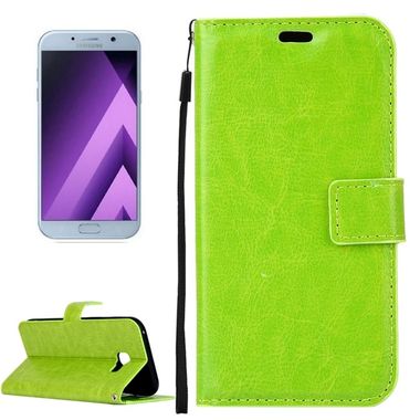 Peňaženkové kožené puzdro na Samsung Galaxy A5 (2017) - Zelený