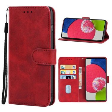 Peňaženkové kožené puzdro na Samsung Galaxy A53 5G - Červená