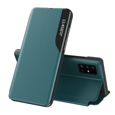 Peňaženkové kožené puzdro na Samsung Galaxy A72 5G - Zelená