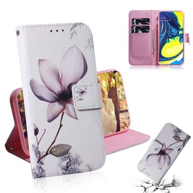 Peňaženkové kožené puzdro na Samsung Galaxy A80 - Magnolia