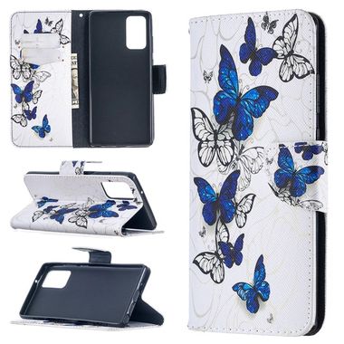 Peňaženkové kožené puzdro na Samsung Galaxy Note 20 - Butterflies
