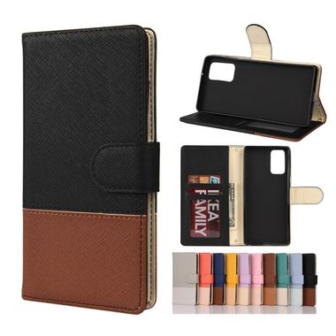 Peňaženkové kožené puzdro na Samsung Galaxy Note 20 - Čierna