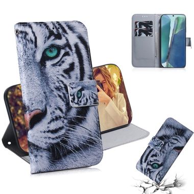 Peňaženkové kožené puzdro na Samsung Galaxy Note 20 - Tiger