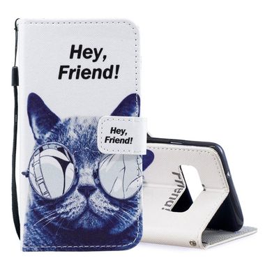 Peňaženkové kožené puzdro na Samsung Galaxy S10 - Cool Cat