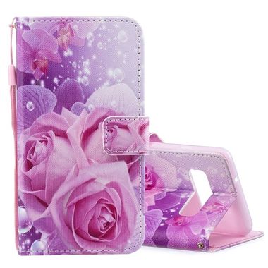 Peňaženkové kožené puzdro na Samsung Galaxy S10 - Pink Roses