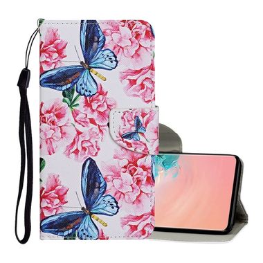 Peňaženkové kožené puzdro na Samsung Galaxy S10e - Dragonfly Flower