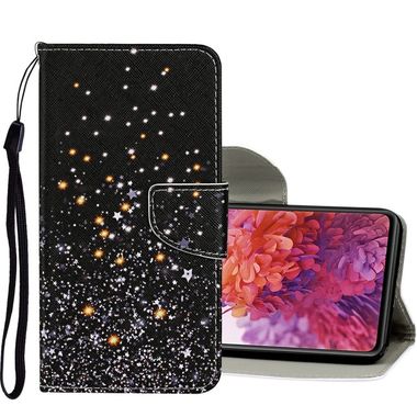 Peňaženkové kožené puzdro na Samsung Galaxy S20 FE - Black Five-pointed Star