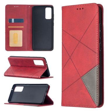 Peňaženkové kožené puzdro na Samsung Galaxy S20 FE - Červená