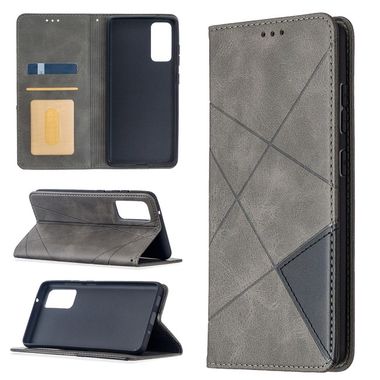 Peňaženkové kožené puzdro na Samsung Galaxy S20 FE - Šedá