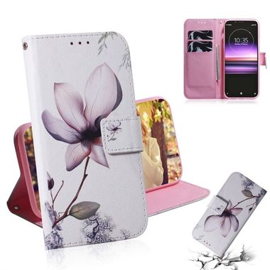 Peňaženkové kožené puzdro na Sony Xperia 1 - Magnolia Flower