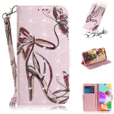 Peňaženkové kožené puzdro na Sony Xperia L4 - Butterfly high heels