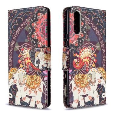 Peňaženkové kožené puzdro na Sony Xperia L4 - Flowers and Elephant