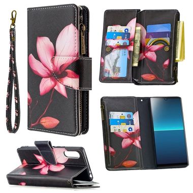Peňaženkové kožené puzdro na Sony Xperia L4 - Lotus