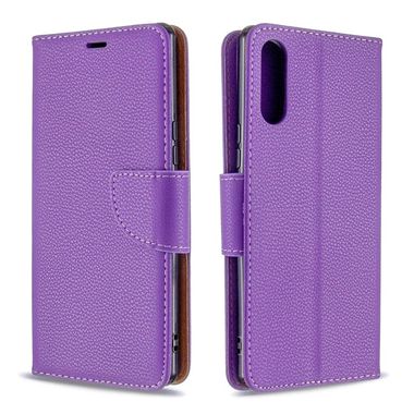 Peňaženkové kožené puzdro na Sony Xperia L4 - Purple