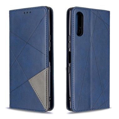 Peňaženkové kožené puzdro na Sony Xperia L4 - Rhombus Blue