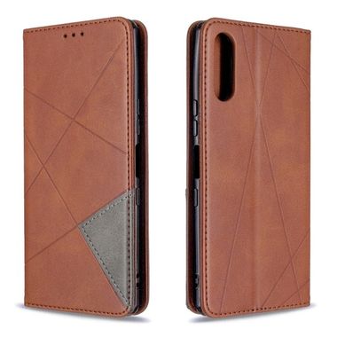 Peňaženkové kožené puzdro na Sony Xperia L4 - Rhombus Brown