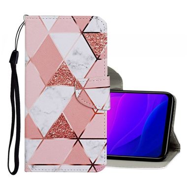 Peňaženkové kožené puzdro na Xiaomi Mi 10 Lite - Marble