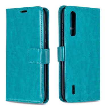 Peňaženkové kožené puzdro na Xiaomi Mi 9 Lite - Modrý