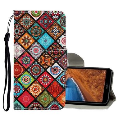 Peňaženkové kožené puzdro na Xiaomi Redmi 8 - Folk-custom