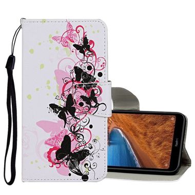 Peňaženkové kožené puzdro na Xiaomi Redmi 8 - Four Butterfly